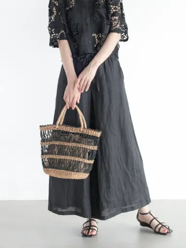 アバカ　バンブーバック　M+abaca 花繋ぎ　夏単衣　6353 アバカ バンブーバック M+abaca 花繋ぎ 夏単衣 6353 - メルカリ