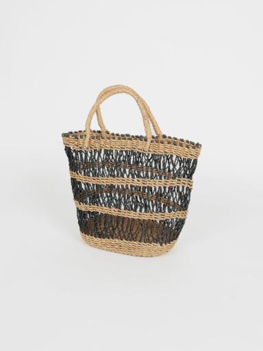 アバカ　バンブーバッグ　M+abaca 花繋ぎ　夏単衣　6464 アバカ バンブーバッグ M+abaca 花繋ぎ 夏単衣 6464 - メルカリ