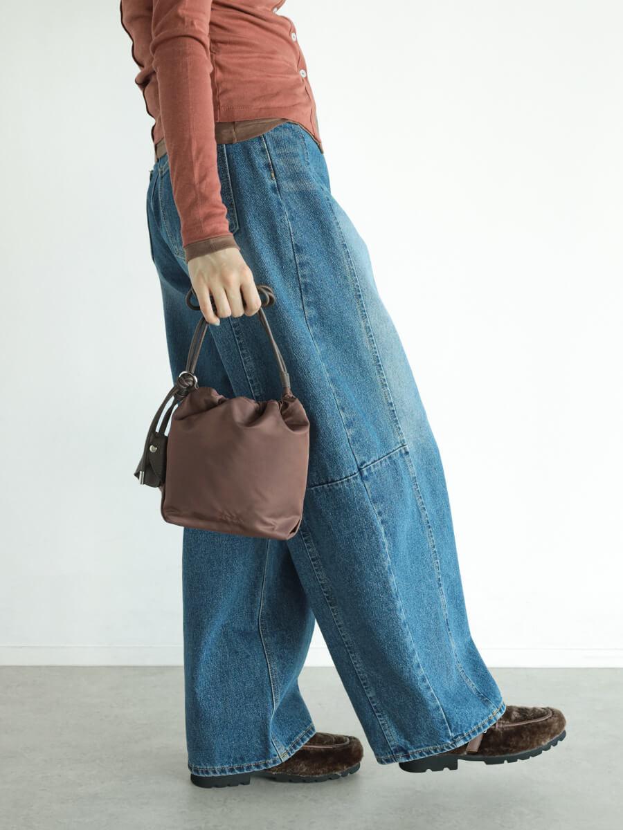 Nylon drawstring shoulder bag YAMADAYA STORE Nylon drawstring shoulder bag YAMADAYA STORE