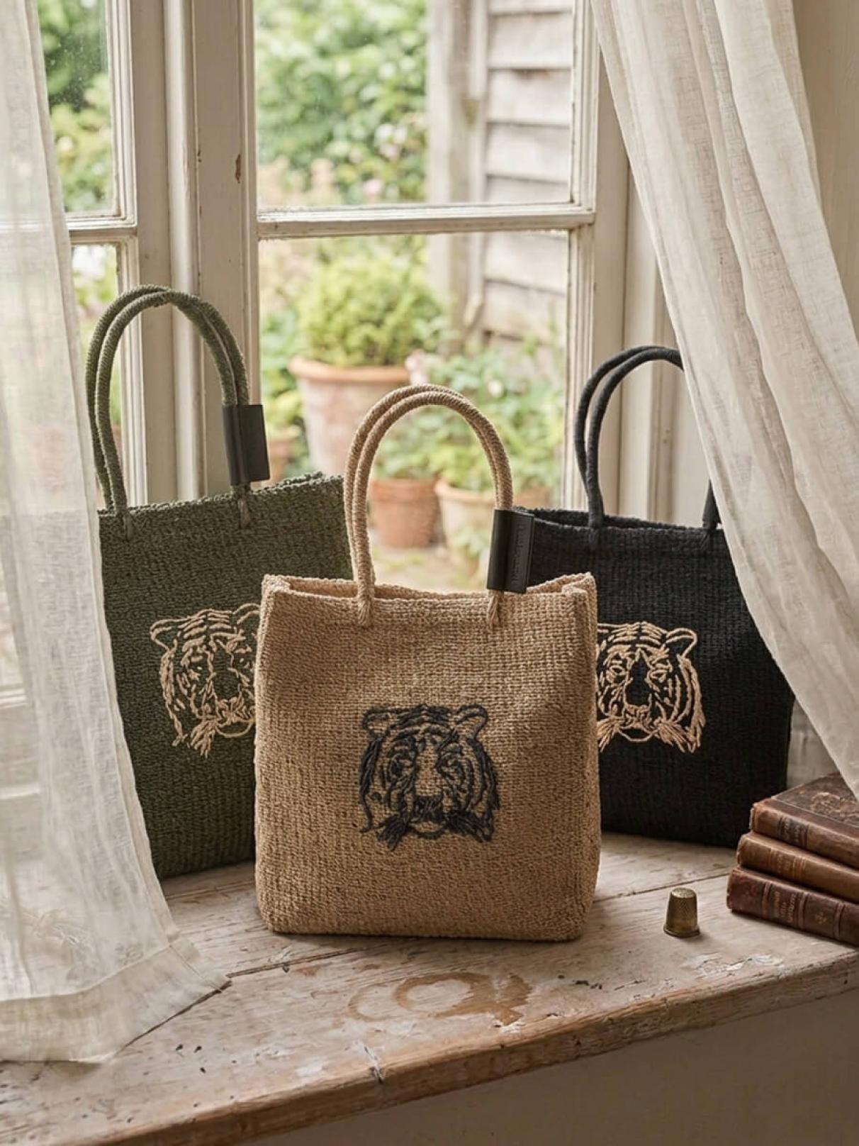 ANIMAL SQUARE BASKET BAG - The Bagmati - FIKA.｜YAMADAYA STORE