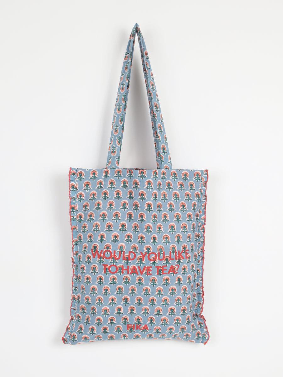 【再入荷/18 Patterns】Block print tote bag