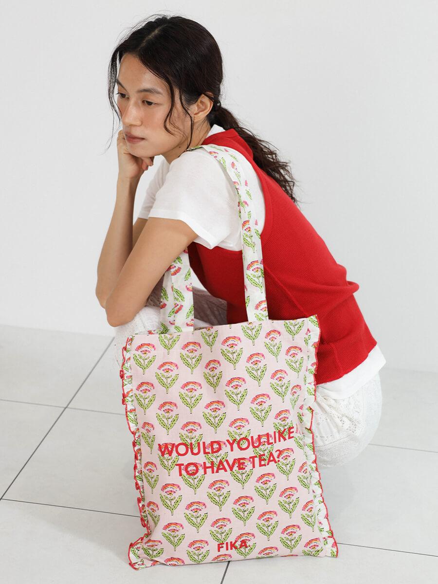 【18 Patterns】Block print tote bag