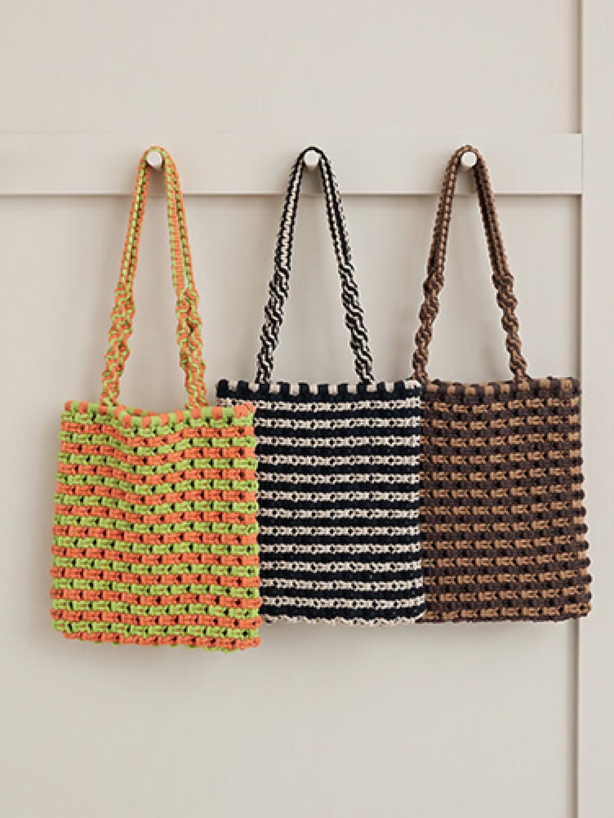 Cord knitted mini tote bag - The Bagmati - FIKA.｜YAMADAYA STORE