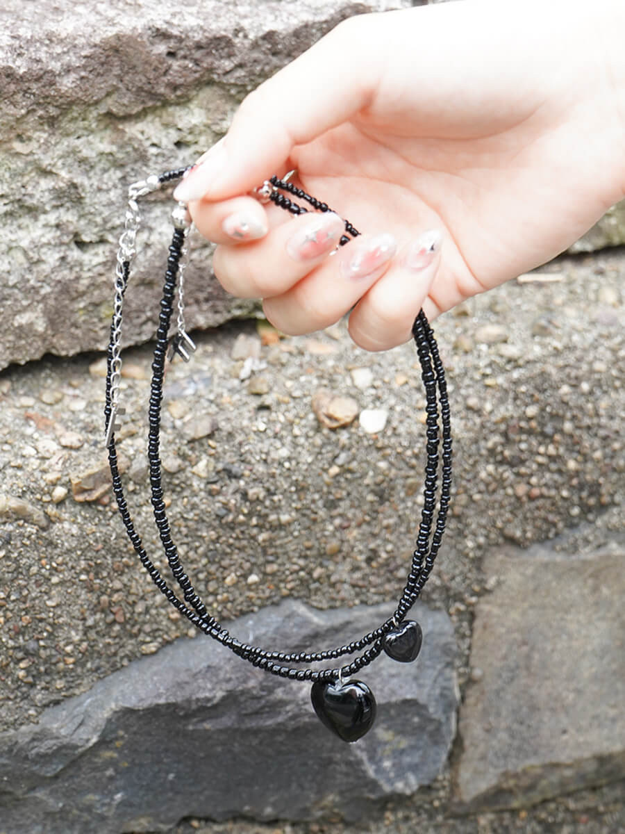 Heart motif necklace YAMADAYA STORE Heart motif necklace YAMADAYA STORE