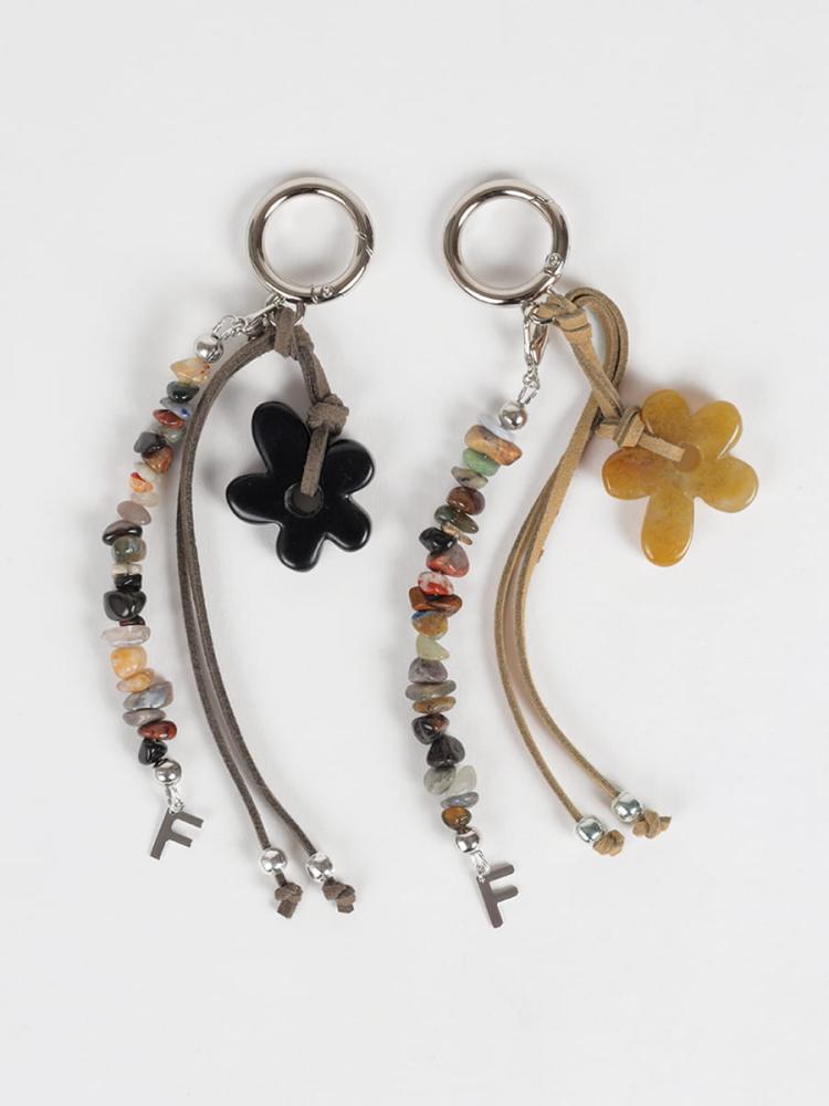 チャーム hana Flower Stone Beads Charm - FIKA.×TOPAZZ - FIKA.｜YAMADAYA STORE