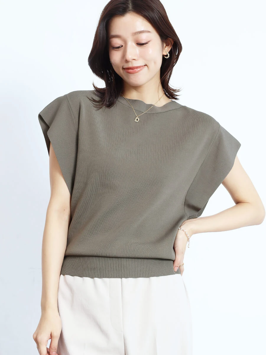 fennel フレンチスリーブ　ニット　サマーニット フレンチスリーブサマーニット - FENNEL - FENNEL｜YAMADAYA STORE