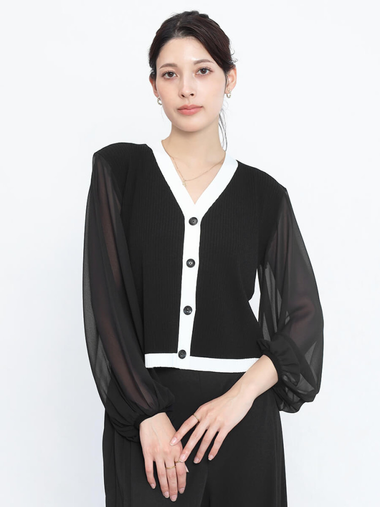 シアースリーブリブカーディガン - FENNEL - FENNEL｜YAMADAYA STORE 