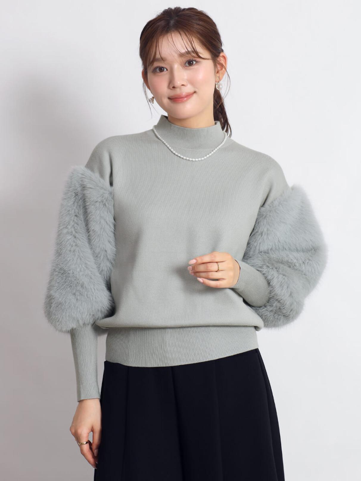 FENNEL ボリュームファースリーブニット ボリュームファースリーブニット - FENNEL - FENNEL｜YAMADAYA STORE