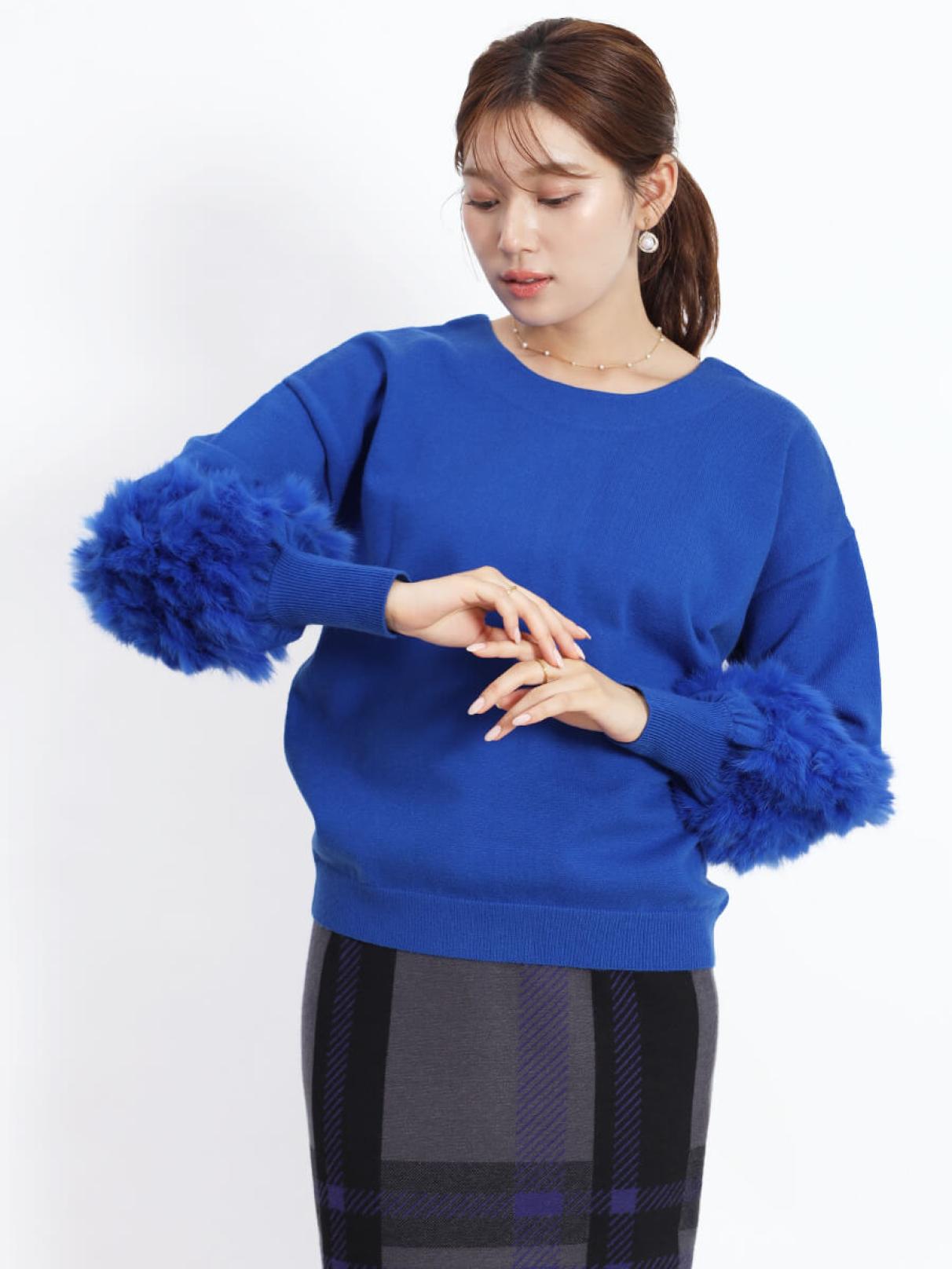 ☆新品、未使用☆ FENNEL ラビットファースリーブ2wayニット ヤマダヤ ラビットファースリーブ2wayニット - FENNEL - FENNEL｜YAMADAYA STORE