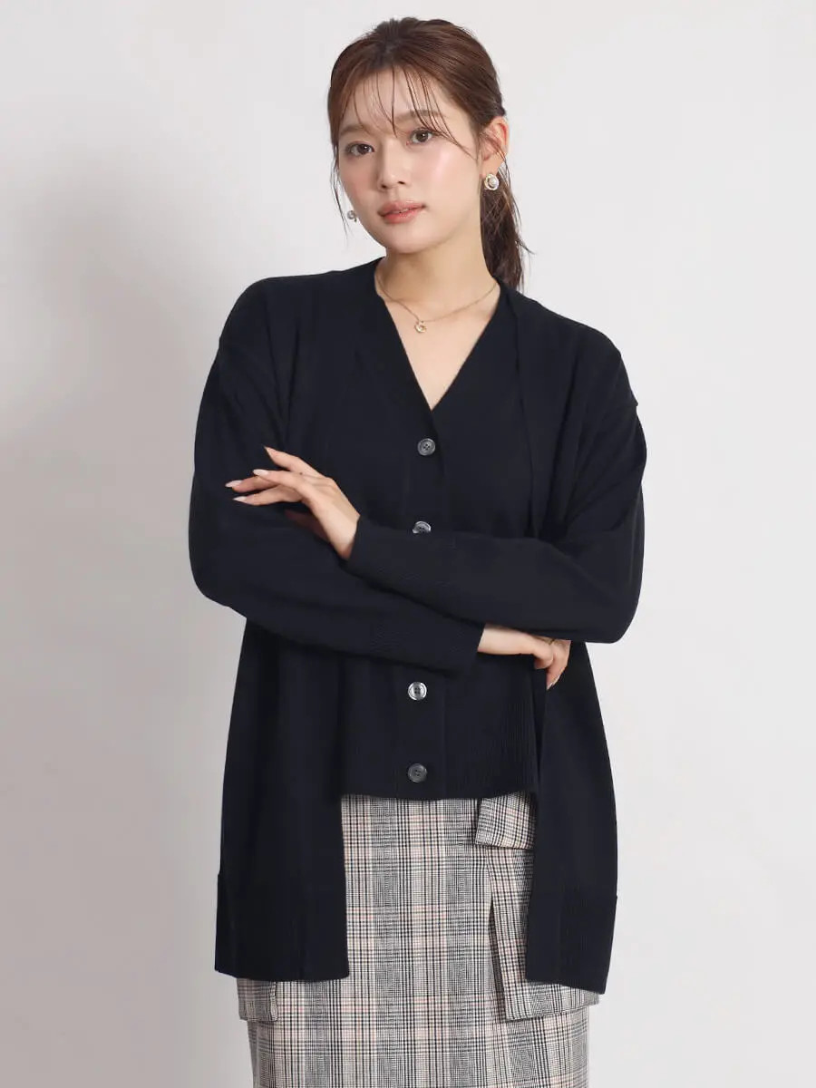 ヤマダヤ【FENNEL】ファードッキングニットカーディガン FENNELの