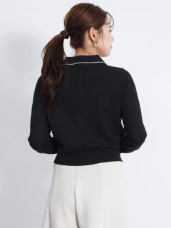 フェンネル　ラインビジュー襟カーディガン ラインビジュー襟カーディガン - FENNEL - FENNEL｜YAMADAYA STORE