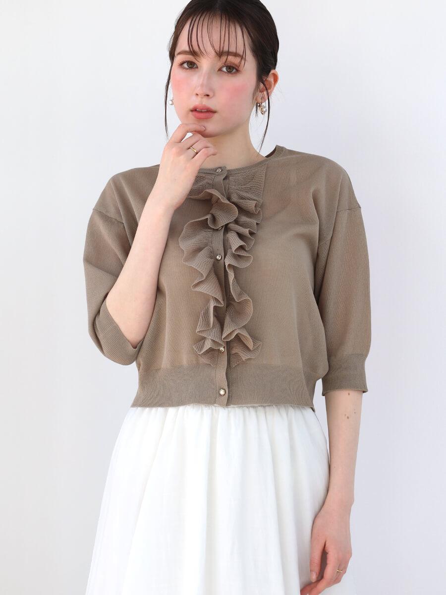 フリルクロップドシアーカーディガン - FENNEL - FENNEL｜YAMADAYA STORE