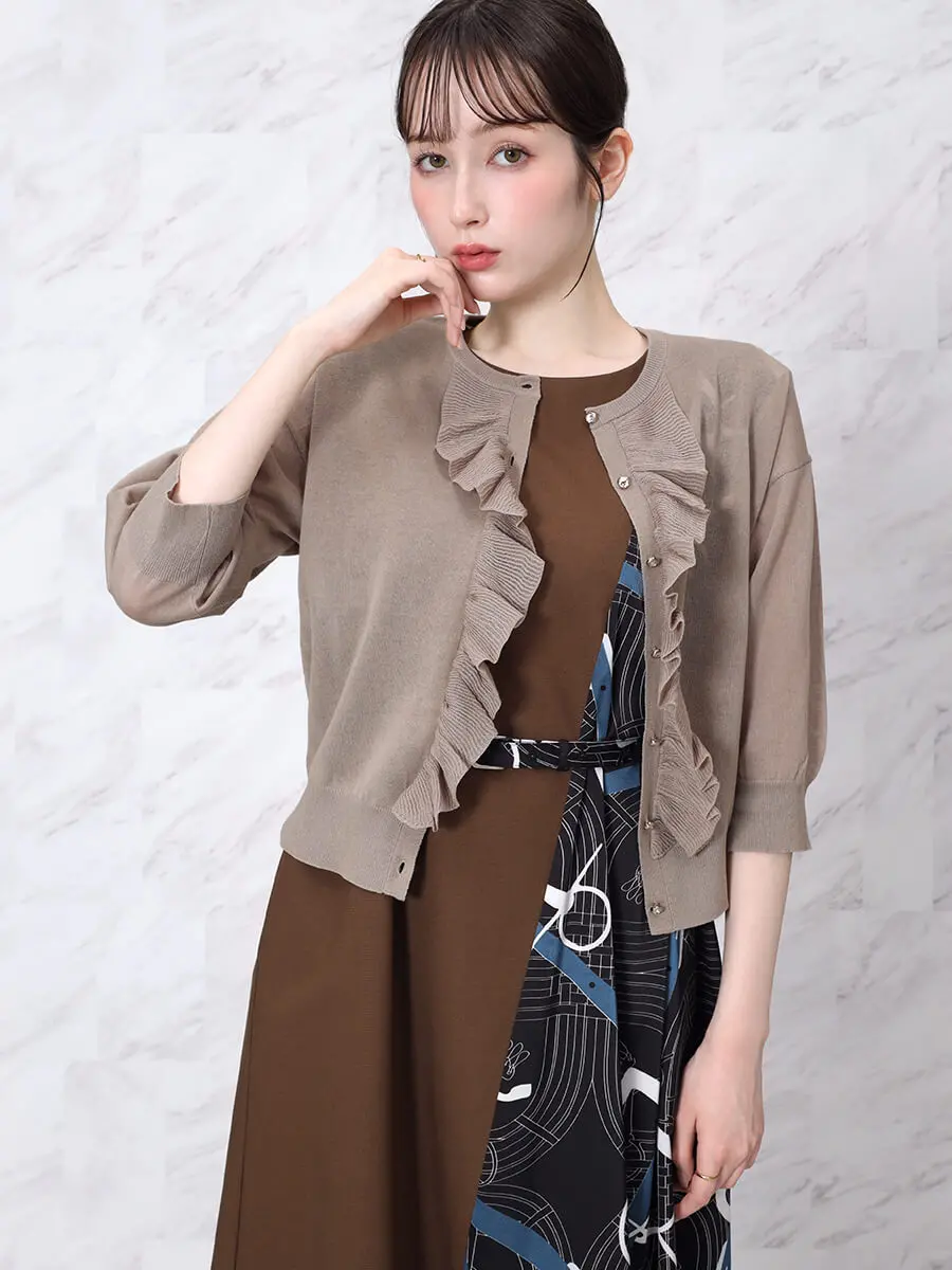 フリルクロップドシアーカーディガン - FENNEL - FENNEL｜YAMADAYA STORE
