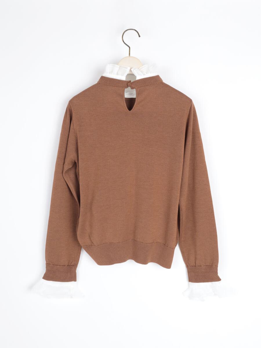 フリルドッキングニットトップス - FENNEL - FENNEL｜YAMADAYA STORE