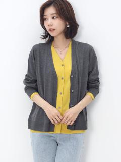 Vネックダブルフロントカーディガン - FENNEL - FENNEL｜YAMADAYA STORE