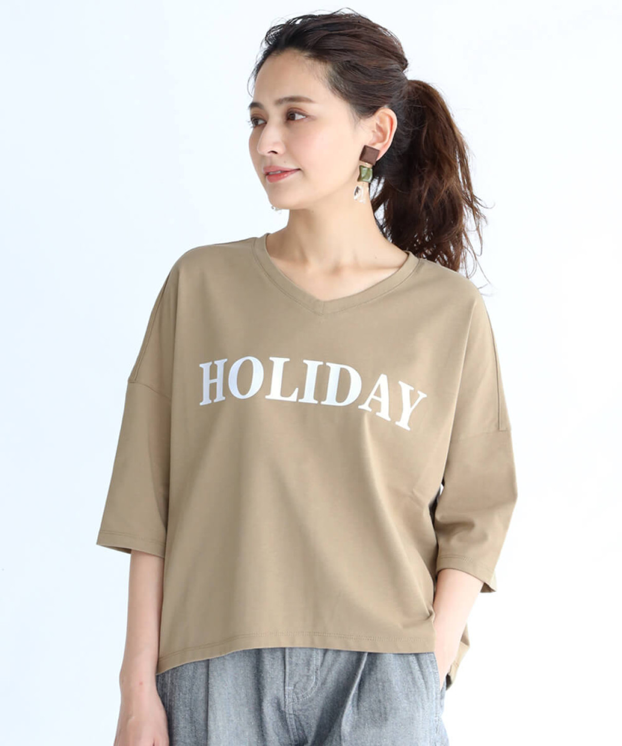 フロントロゴvネックカットソー Fennel Yamadaya Onlinestore