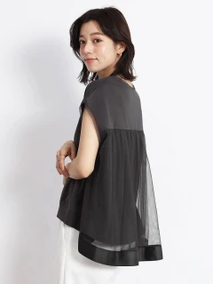 新品未使用 ヤマダヤ FENNEL バックチュールバルーンスリーブシャツ 黒 M 新品未使用 ヤマダヤ FENNEL バックチュールバルーンスリーブ