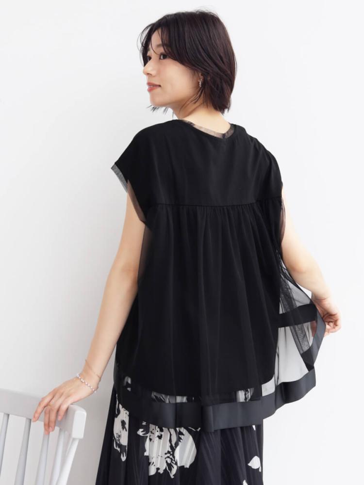 【新品♡タグ付き】FENNEL ヤマダヤ　ケープスリーブティアードワンピース　M セパレートケープロングスリーブワンピース | Rlab store