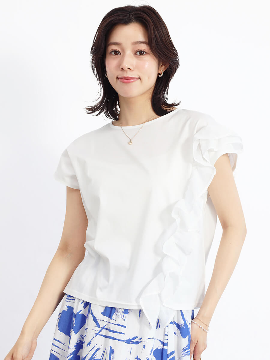 極美品！定価2.7万円FENNER フェンネル　アシンメトリーフリル　ワンピース 極美品！定価2.7FENNER フェンネル アシンメトリーフリル ワンピース