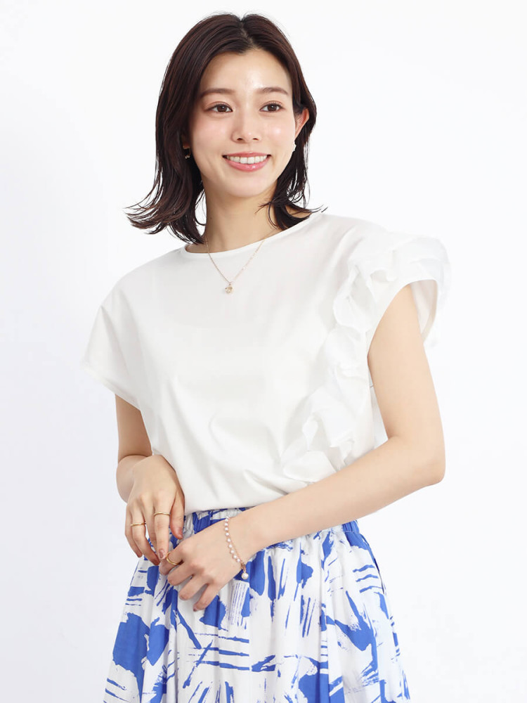 17000円新品FENNEL オレンジ フリルデザイン ブラウス38 17000円新品FENNEL オレンジ フリルデザイン ブラウス38 - メルカリ