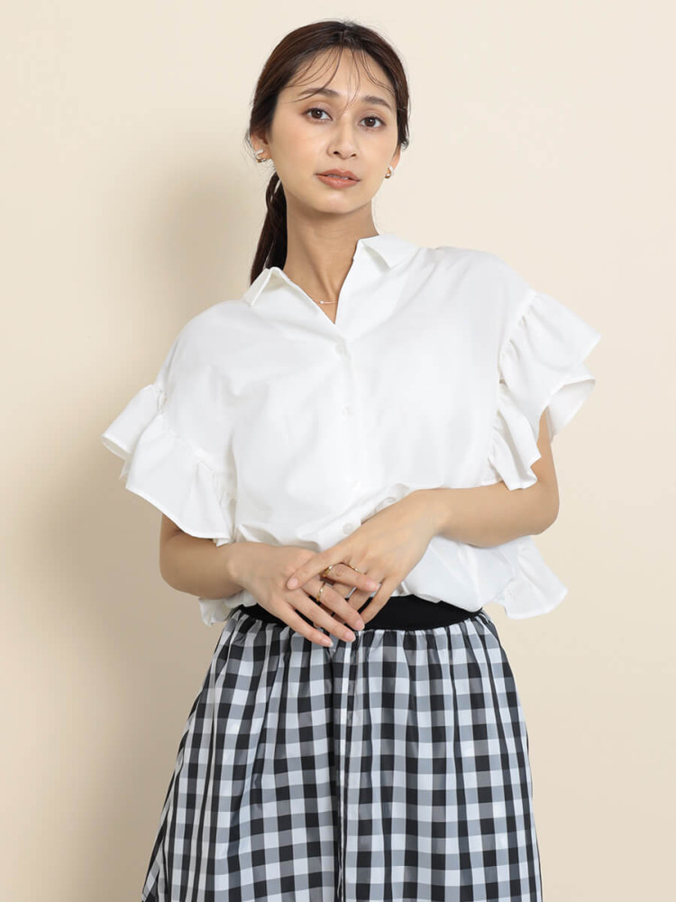 バックリボンテープフリルブラウス - FENNEL - FENNEL｜YAMADAYA STORE
