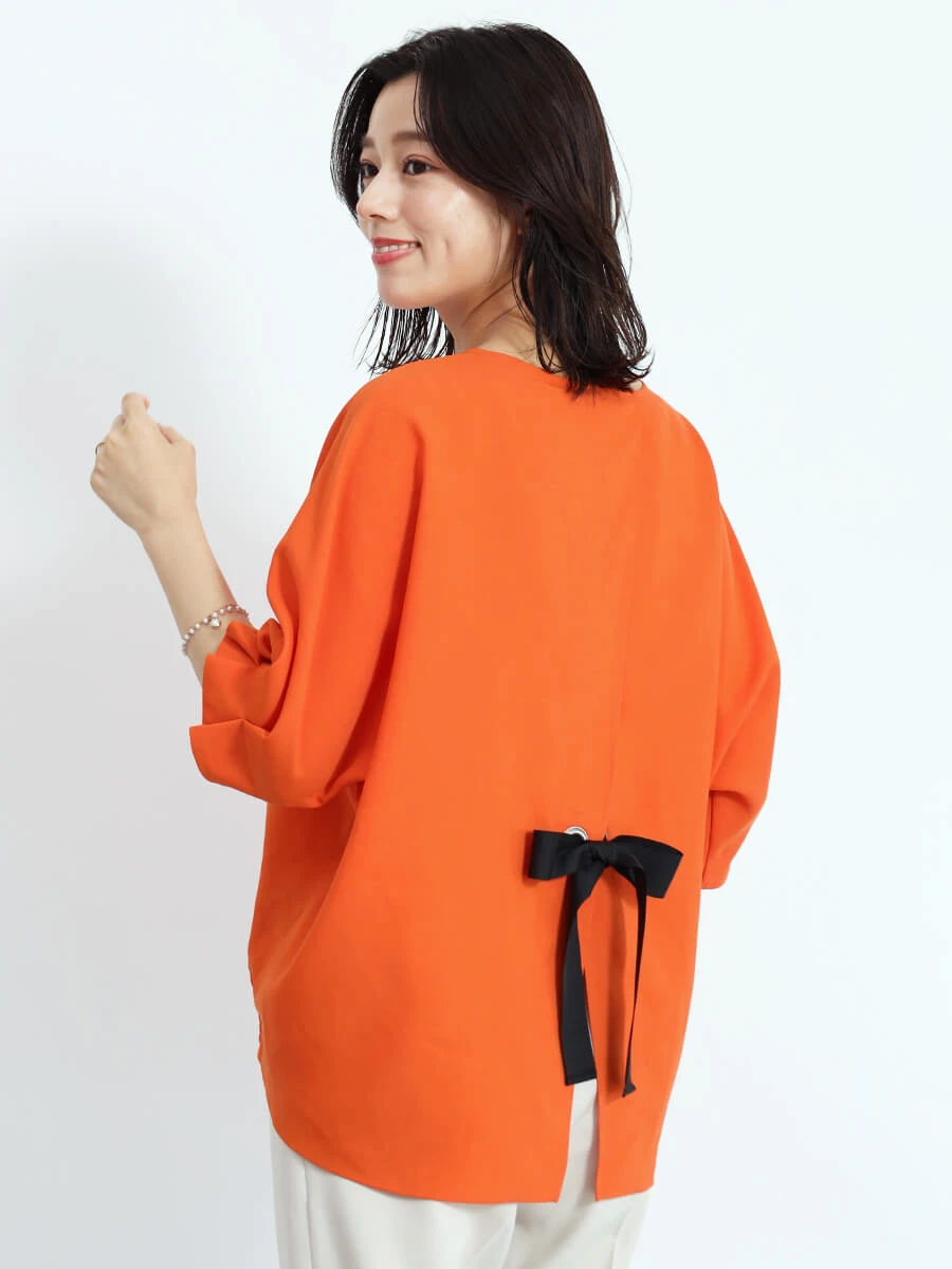新品　FENNEL ヤマダヤ リボンブラウス バックリボンタックスリーブブラウス - FENNEL - FENNEL