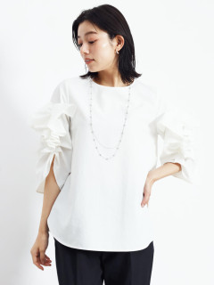 ペタルモチーフスリーブブラウス - FENNEL - FENNEL｜YAMADAYA STORE