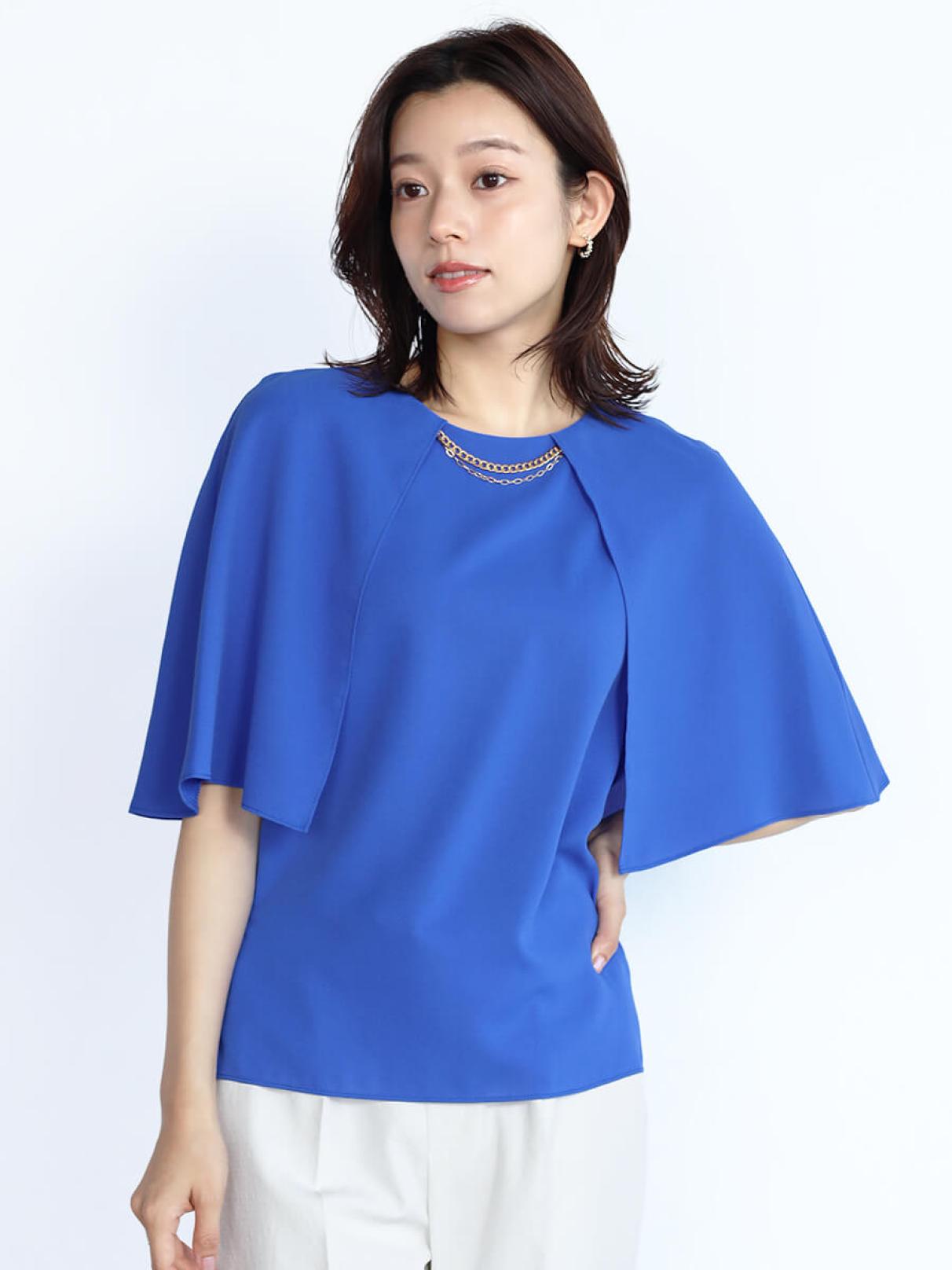 ネックアクセ付きケープブラウス - FENNEL - FENNEL｜YAMADAYA STORE