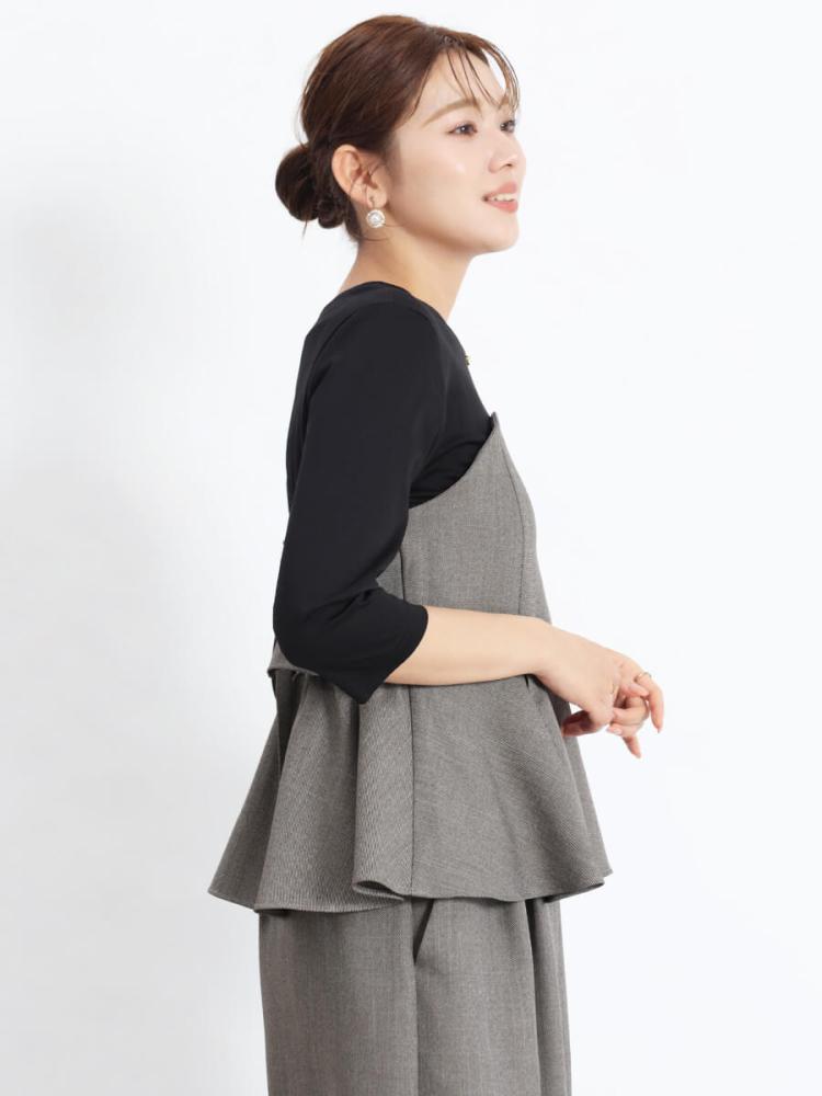 美品 FENNEL フェンネル サイドアクセントボタンジレ 黒 ヤマダヤ FENNELの商品一覧｜ファッション通販のYAMADAYA STORE