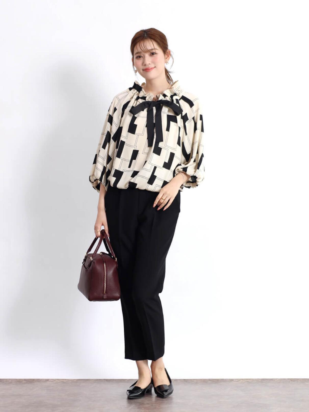 新品タグ付き YAMADAYA FENNEL ギャザーネックボリュームブラウス