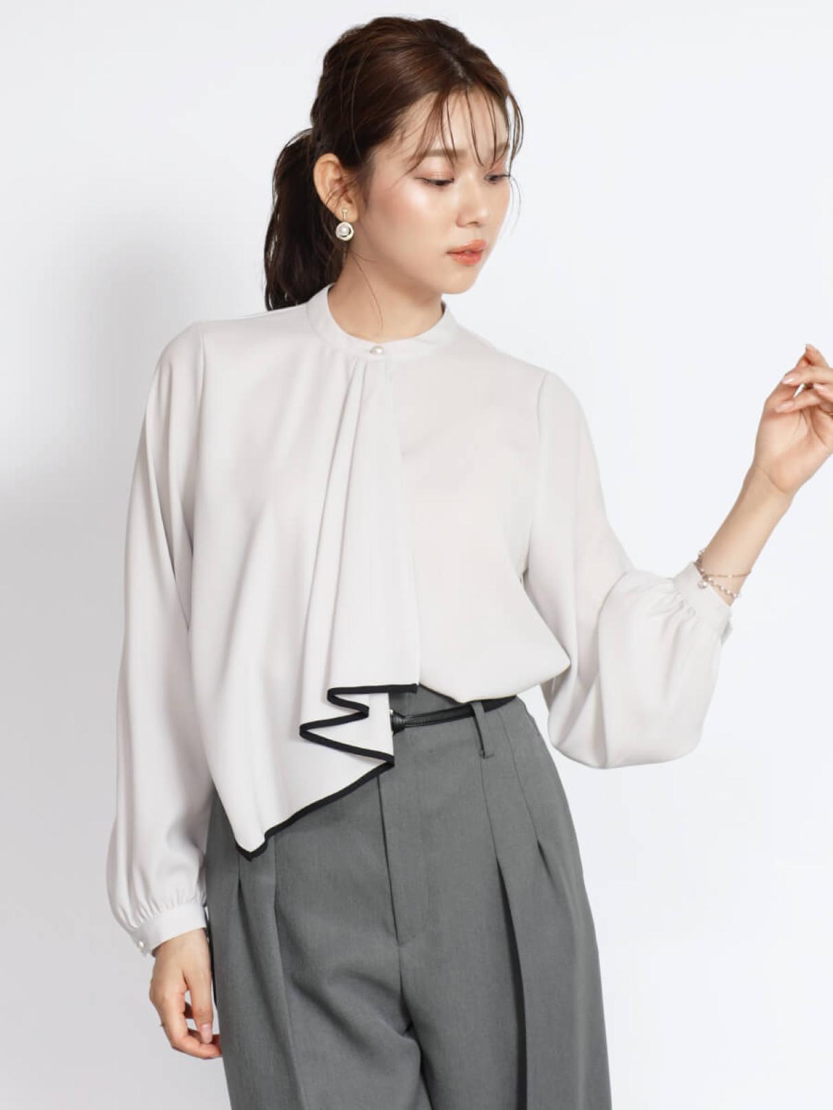 フェンネル（FENNEL）/ドレープタイレイヤードブラウス ドレープタイレイヤードブラウス - FENNEL - FENNEL｜YAMADAYA STORE