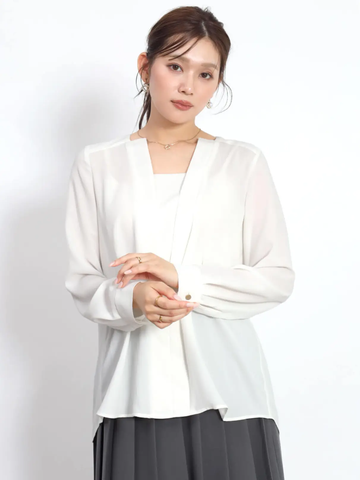 【新品♡タグ付き】FENNEL ヤマダヤ　ケープスリーブティアードワンピース　M 新品♡タグ付き】FENNEL ヤマダヤ ケープスリーブティアード