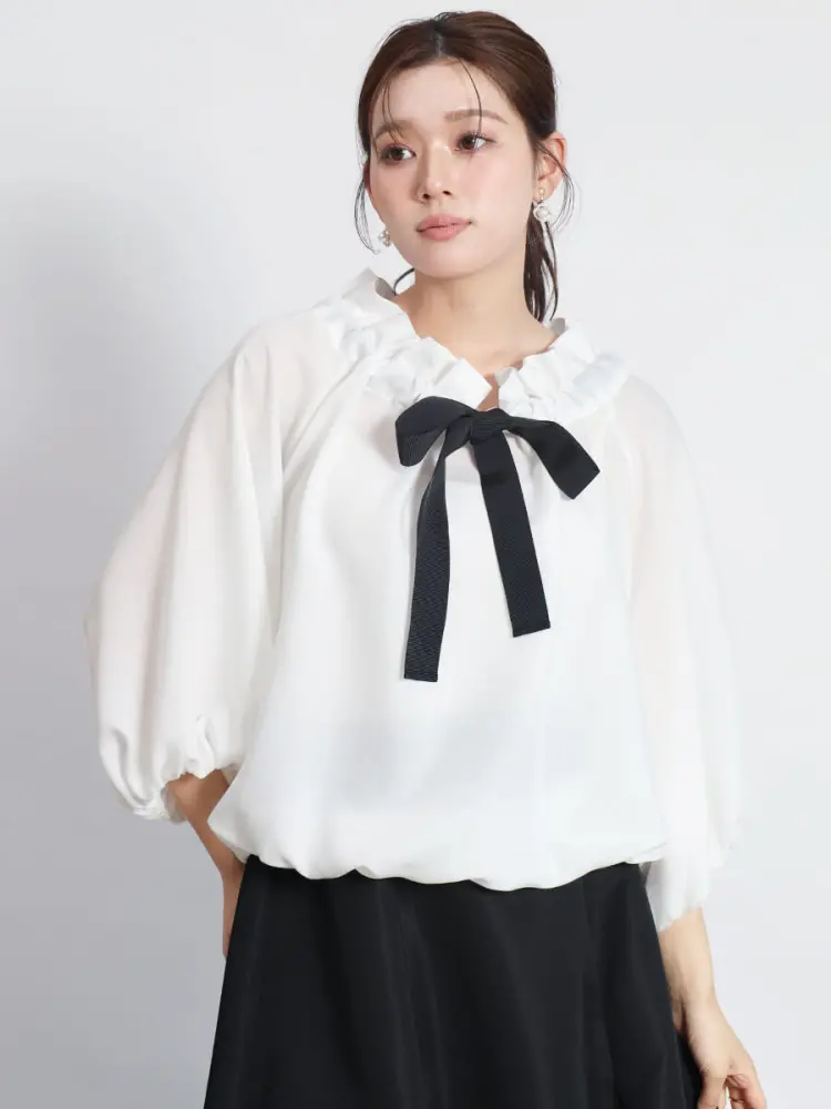 ギャザーカラーボリュームブラウス - FENNEL - FENNEL｜YAMADAYA STORE