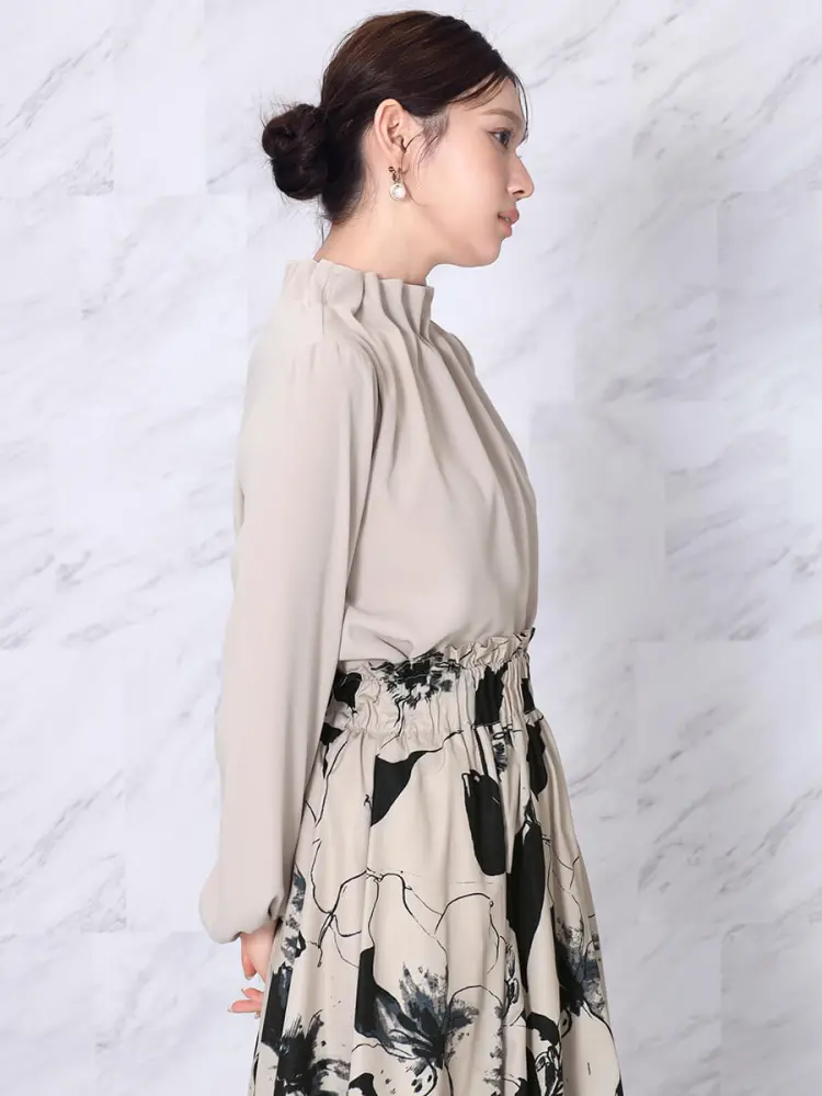 ギャザーネックブラウス - FENNEL - FENNEL｜YAMADAYA STORE