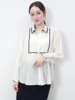 ボウタイ付きバイカラーブラウス - FENNEL - FENNEL｜YAMADAYA STORE