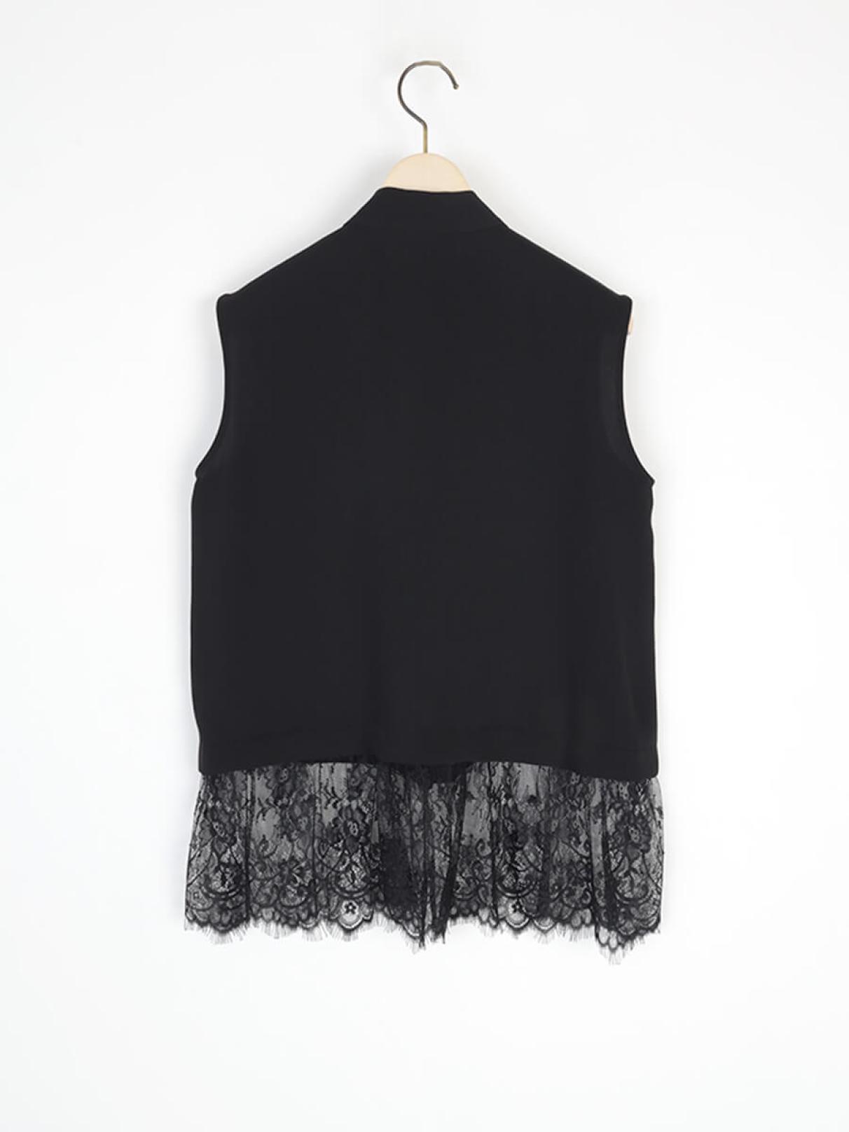 FENNEL ブラック ノースリーブ ベスト FENNELのトップスの商品一覧｜ファッション通販のYAMADAYA STORE