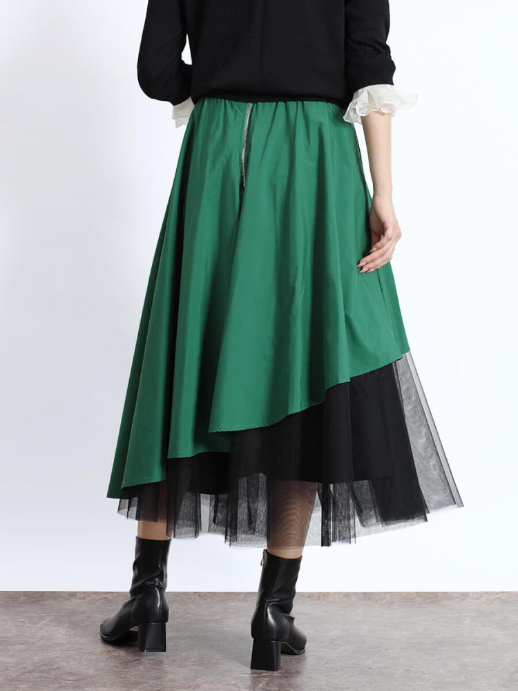 匿送込新品●ヤマダヤ　フェンネル　FENNEL チュールスカート■ライトグリーン 匿送込新品○ヤマダヤ フェンネル FENNEL チュールスカート