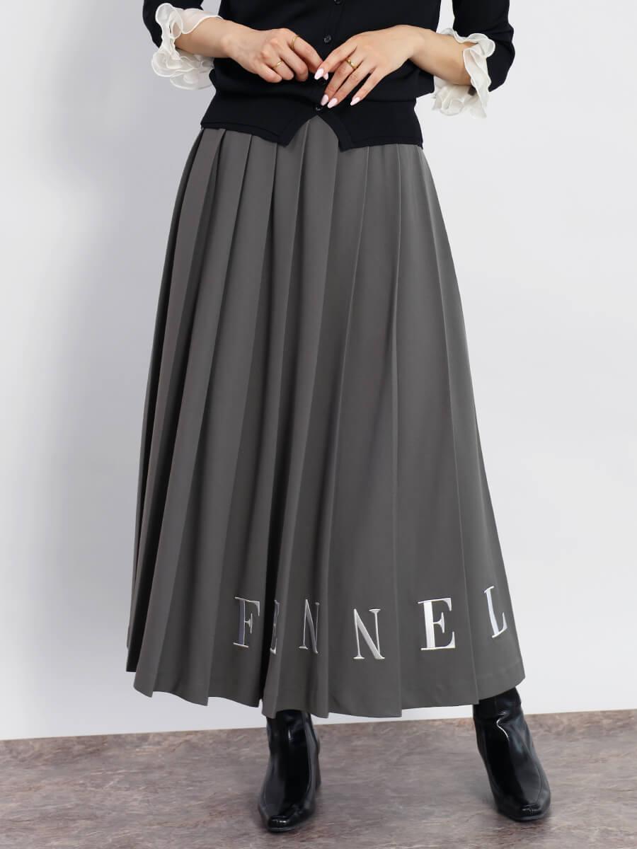 刺繍ロゴプリーツスカート - FENNEL - FENNEL｜YAMADAYA STORE