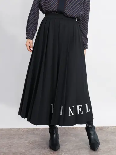 【新品】ヤマダヤ　フェンネル　FENNEL スカート　プリーツスカート 刺繍ロゴプリーツスカート - FENNEL - FENNEL｜YAMADAYA STORE