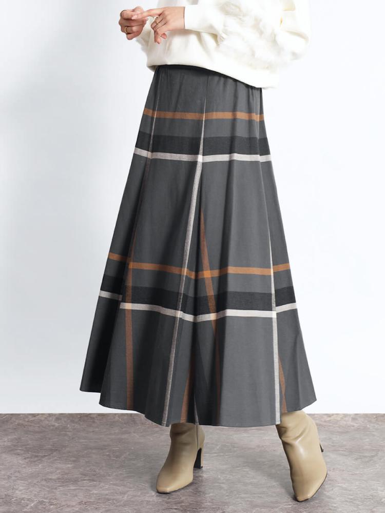 チェックフレアスカート - FENNEL - FENNEL｜YAMADAYA STORE