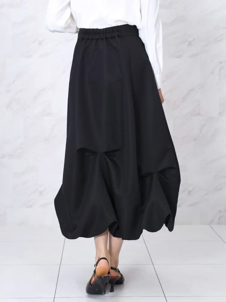 美品【le-fluy】3D形状記憶 バルーン　スカート　リーフ　パッチワーク ボリュームタックバルーンスカート - FENNEL - FENNEL｜YAMADAYA STORE