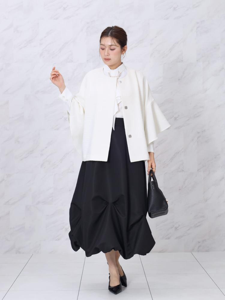 ★新品タグ付き！フェンネル/ボリュームバルーンスカート ブラック FENNEL★ ボリュームタックバルーンスカート - FENNEL - FENNEL｜YAMADAYA STORE