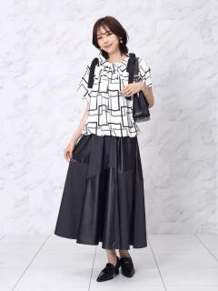 パッチワーク風切り替えフレアスカート - FENNEL - FENNEL｜YAMADAYA STORE