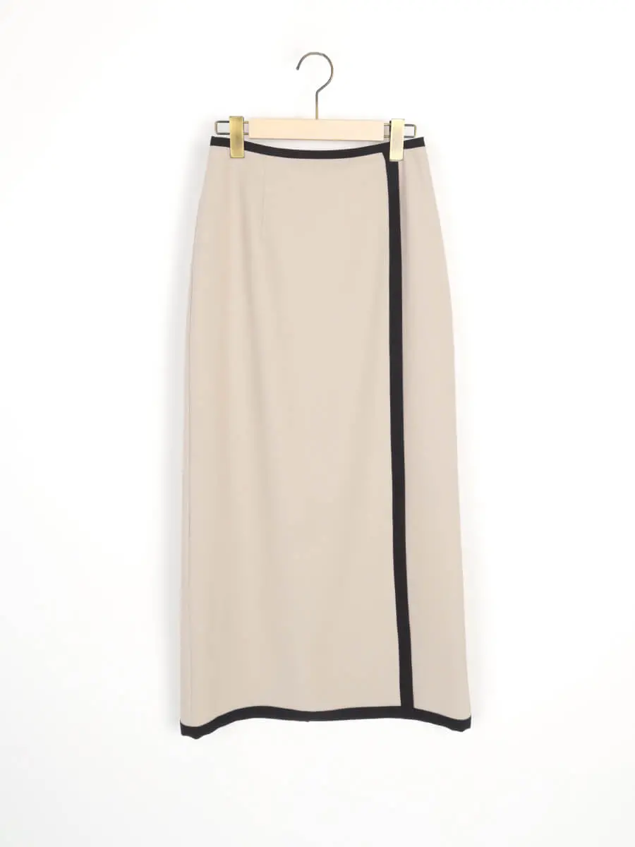 配色ラップ風ナロースカート - FENNEL - FENNEL｜YAMADAYA STORE