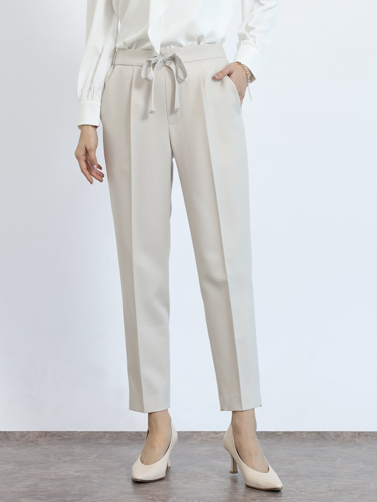 グログランリボンテーパードパンツ - FENNEL - FENNEL｜YAMADAYA STORE