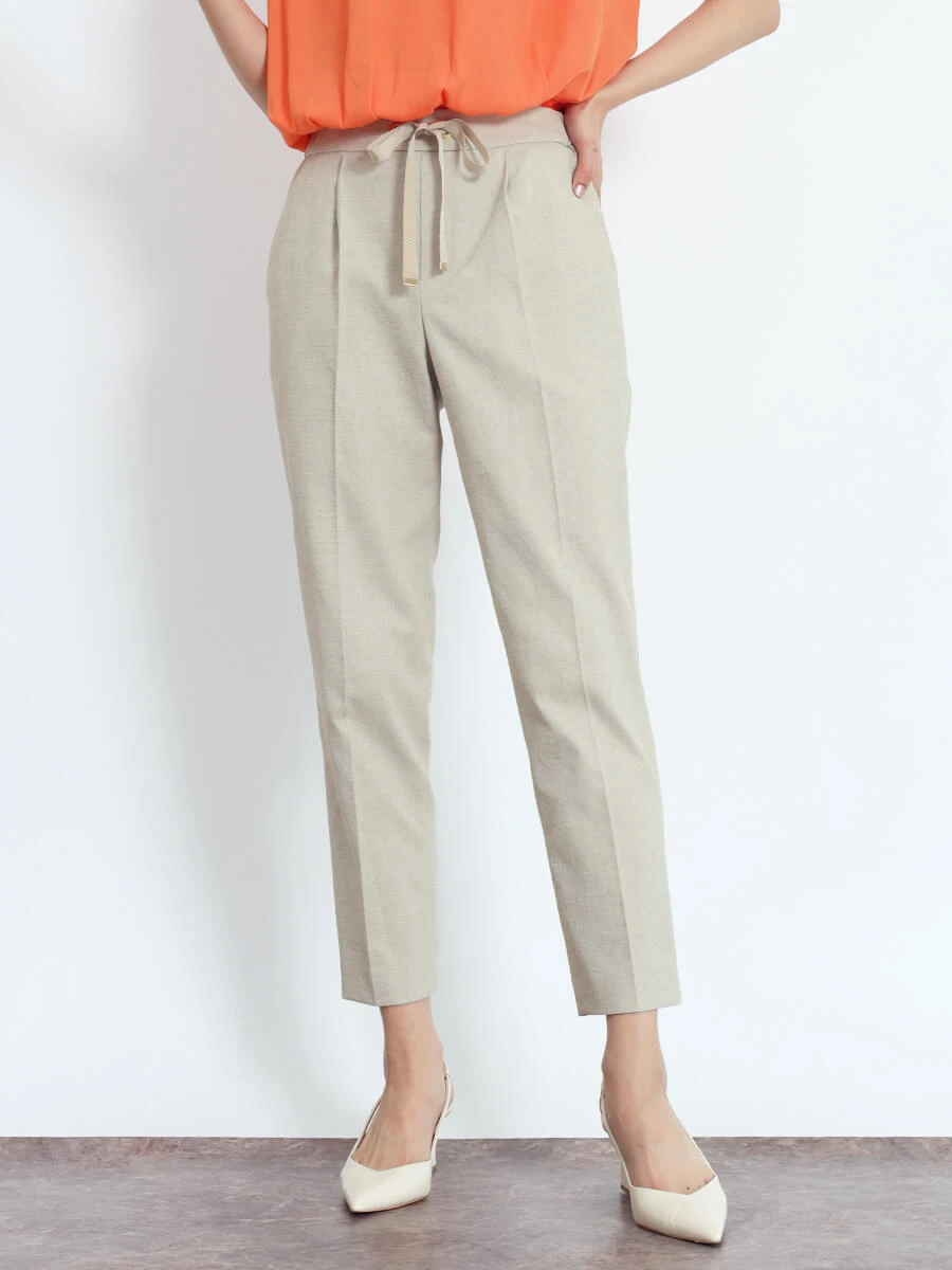 ※ミー　FENNEL 新品.*˚‧とろみ素材ストレート綺麗めパンツ ミー FENNEL 新品.*˚‧とろみ素材ストレート綺麗めパンツ リネン