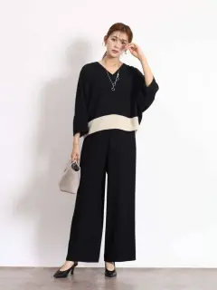 【定価19,800円】ヤマダヤ　日本製　ロングパンツ　ブラック　フェンネル　M 定価19,800円】ヤマダヤ 日本製 ロングパンツ ブラック