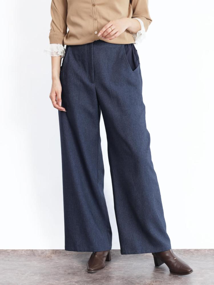 新品【FENNEL】バイカラーガウチョパンツ 定価1.4万円 ヤマダヤ 38 新品【FENNEL】バイカラーガウチョパンツ 定価1.4万円 ヤマダヤ