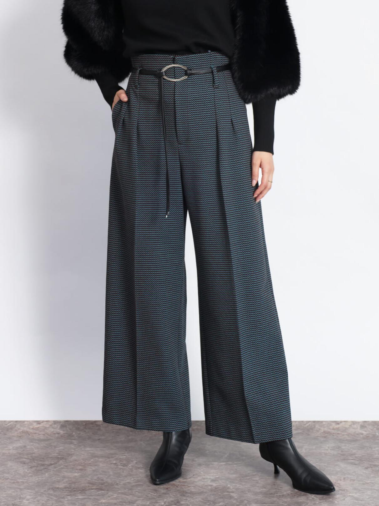 サークルバックルモダン千鳥ワイドパンツ - FENNEL - FENNEL｜YAMADAYA
