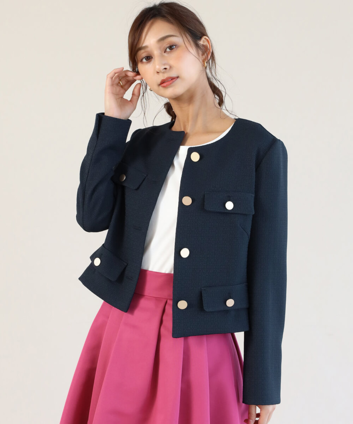 サッカークルーネックショートジャケット Fennel Yamadaya Onlinestore